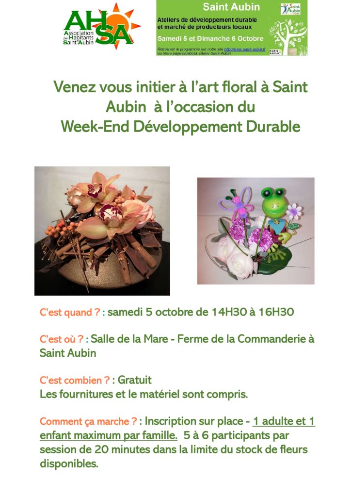 thumbnail of Atelier art floral du 5 octobe 2019