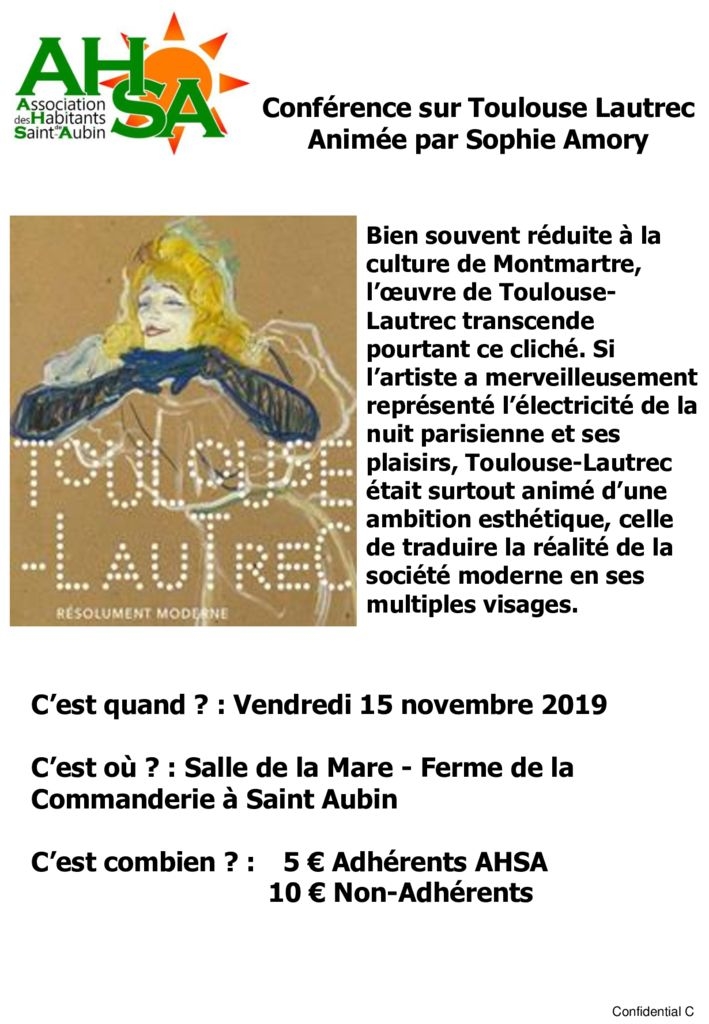 thumbnail of Conférence Toulouse Lautrec